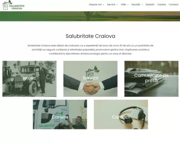 Foto: Peste 8.000 euro a plătit Salubritate Craiova pentru un site de prezentare