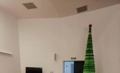 Foto: Studenții craioveni au realizat un brad de Guinness World Records