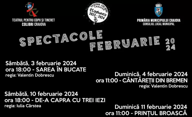 Foto: „De-aș fi Scufița Roșie“ și „Pic“, spectacole în week-end, la Teatrul Colibri