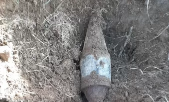 Foto: Intervenţie pirotehnică pentru asanarea muniţiei rămasă neexplodată