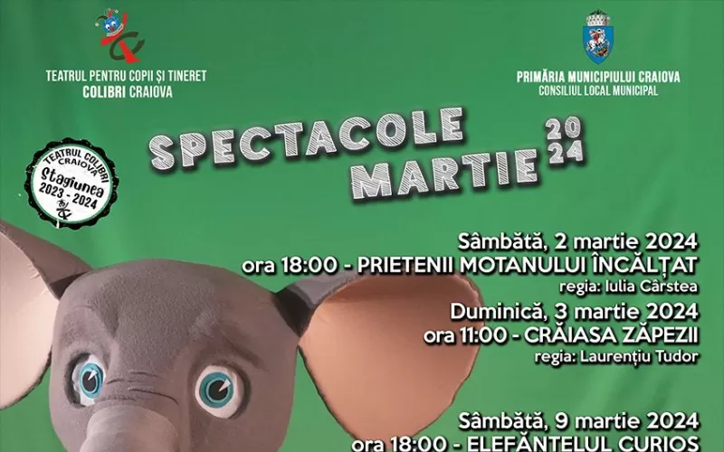 Imagine Spectacole Colibri, la granița dintre luni: „Puiul de Om din Cartea Junglei“ și „Ridichea uriașă“    