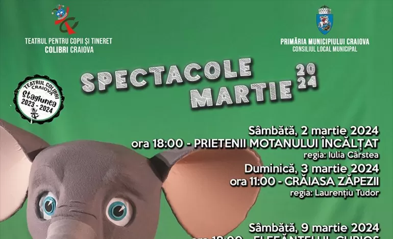 Foto: Spectacole Colibri, la granița dintre luni: „Puiul de Om din Cartea Junglei“ și „Ridichea uriașă“    