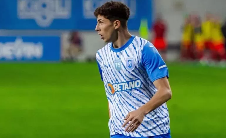 Foto: Ștefan Bană, la primul gol în Superligă
