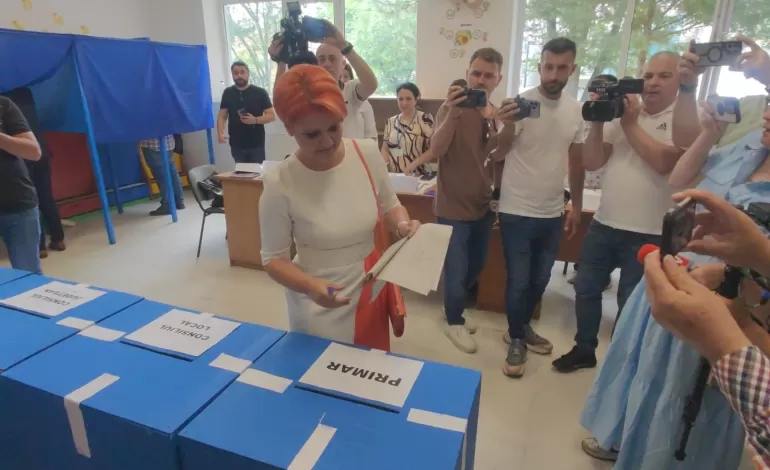 Foto: Lia Olguța Vasilescu: Am votat pentru continuarea transformării Craiovei