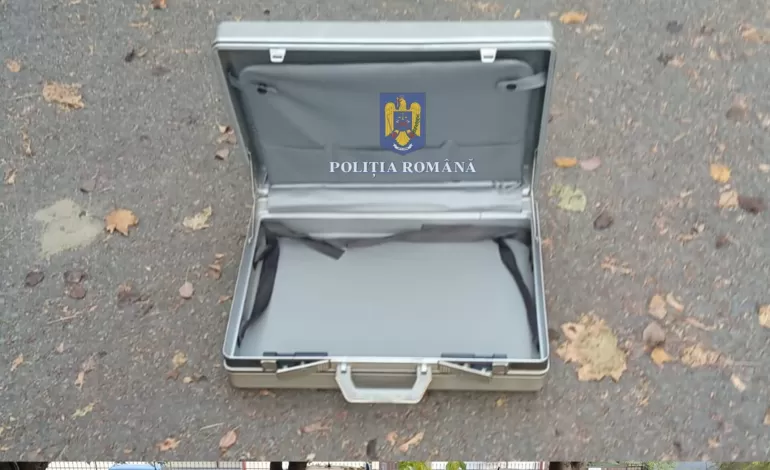 Foto: Servietă suspectă pe o stradă din municipiul Craiova