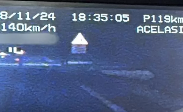 Foto: Înregistrat de aparatul radar cu viteza de 140 de km/h, în localitatea Leu