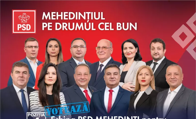 Foto: DESPRE IMPORTANȚA VOTULUI DE DUMINICĂ: “PSD, la guvernare, are cele mai mari performanțe în Mehedinți și în România”