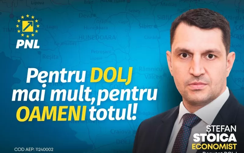 Imagine Ștefan Stoica (PNL Dolj): Un vot esențial pentru viitorul țării