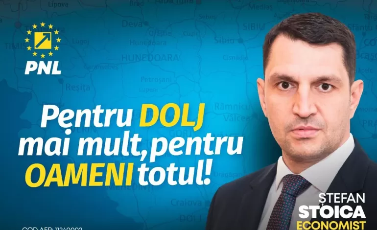Foto: Ștefan Stoica (PNL Dolj): Un vot esențial pentru viitorul țării