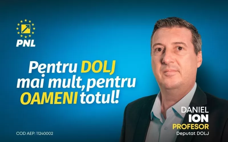 Imagine Daniel Alexandru Ion (PNL Dolj): Votul pentru PNL – Votul pentru o Românie modernă și puternică