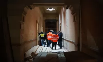 Foto: Lucrările de reabilitare a Palatului Administrativ au ajuns la un procent de 26 la sută