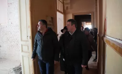 Foto: Lucrările de reabilitare a Palatului Administrativ au ajuns la un procent de 26 la sută