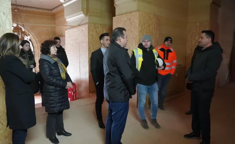 Foto: Lucrările de reabilitare a Palatului Administrativ au ajuns la un procent de 26 la sută