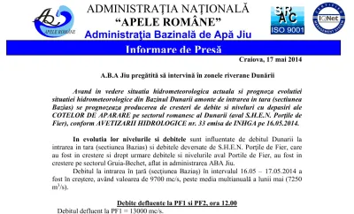 Foto: Inundațiile lui Ponta: Cum să zic, da, mă, inundați Belgradul ca să salvăm cetatea lui Dinescu?!