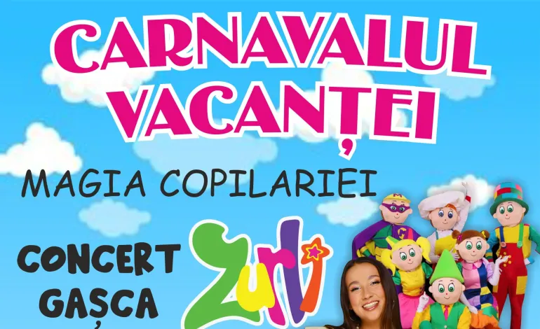 Foto: “Carnavalul Vacanței – Magia Copilăriei”. Două zile de bucurie, culoare și muzică la Ișalnița și Caracal!