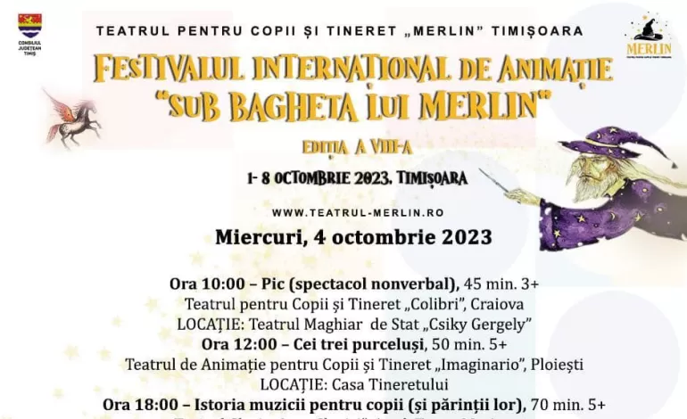 Foto: Teatrul Colibri, cu spectacolul „PIC“ la festivalul timișorean „Sub bagheta lui Merlinׅ“