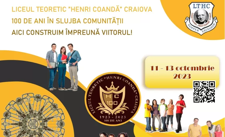 Foto: Liceul “Henri Coandă” împlinește 100 de ani de existență
