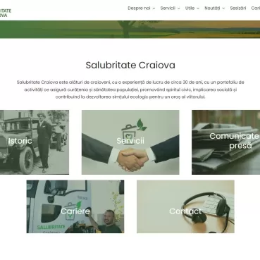 Foto: Peste 8.000 euro a plătit Salubritate Craiova pentru un site de prezentare