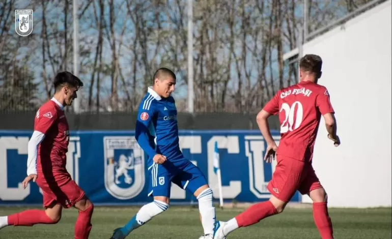 Foto: Amical între FCU și Filiași. Trupa din Superliga s-a impus cu 2-0